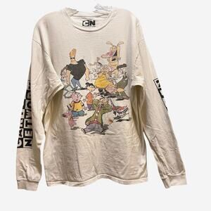 Cartoon Network 2018 Long Sleeve T-Shirt Johnny Bravo Men's Size Large